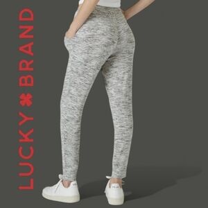 NWT Lucky Brand Joggers XL High Waisted Cloud Jersey Easy Jogger Heather Gray